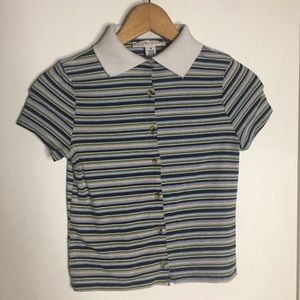 Button-down Collared Eye Candy Shirt